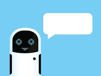 Virtual assistant chatbot robot_crop